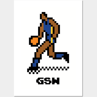 8-Bit Basketball - Golden State Posters and Art